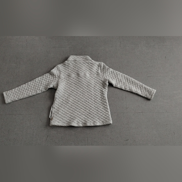 Avalanche Outdoor Supply Co Gray quarter Button quilted Pullover Sweater Girl M - Picture 12 of 15
